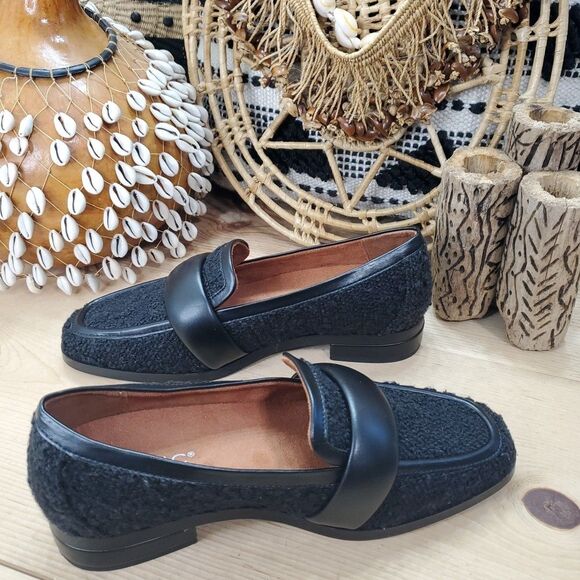 Vionic Women's 6.5 Mylene Boucle Loafers Classy Professional Slip On Shoes Black - Picture 11 of 11